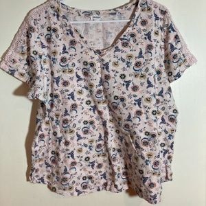 Westport floral tee 2X